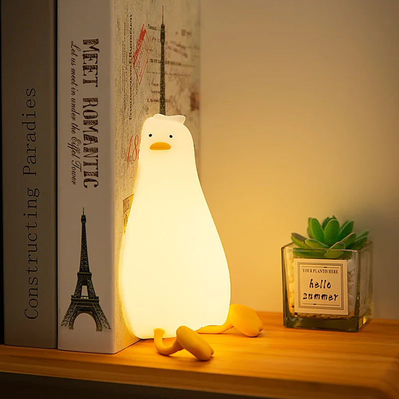 QuackGlow: Rechargeable LED Duck Night Light"